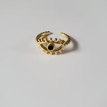 Load image into Gallery viewer, Evil Eye Adjustable Ring
