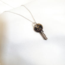 Load image into Gallery viewer, CD Silver Key Necklace
