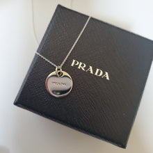 Load image into Gallery viewer, Repurposed Prada Silver Necklace
